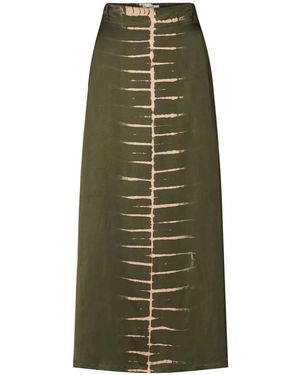Rabens Saloner Maxi Skirts - Green