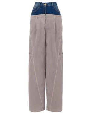 Elisabetta Franchi Wide Trousers - Blu