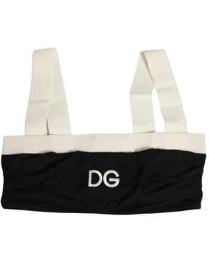 Dolce & Gabbana Badmode ,Veelkleurig ,Katoen Bikini Top - Wit