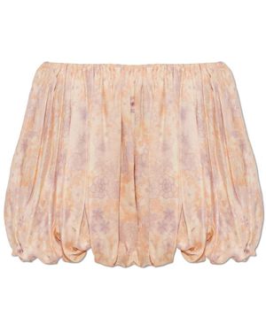Chloé Korte Broeken ,Roze ,Mini Bloomer Shorts - Naturel