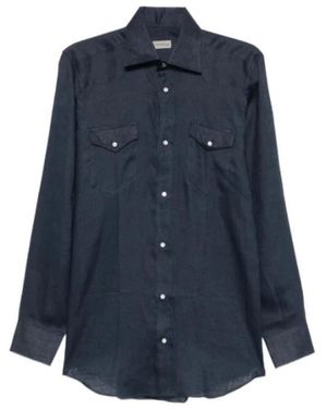 Sartorio Napoli Texas Camicia - Blau