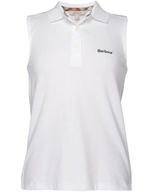 Barbour Bowford Sleeveless Polo - Wit