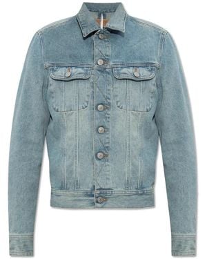 MM6 by Maison Margiela Denim Jackets - Blauw
