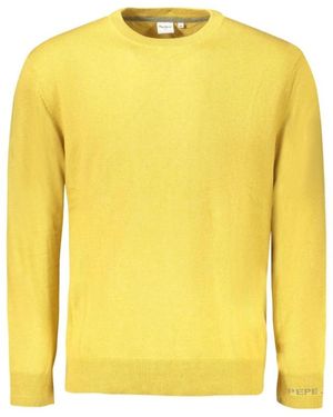Pepe Jeans Round-Neck Knitwear - Yellow