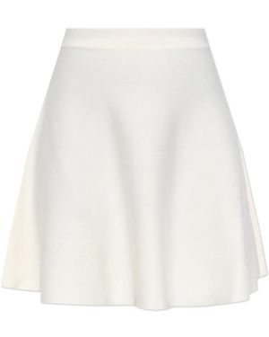 Max Mara Wollen Rok Ubalda - Wit