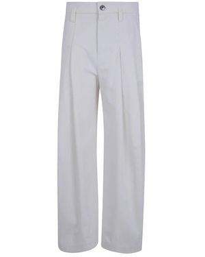 Brunello Cucinelli Broeken ,Wide Broeken - Grijs