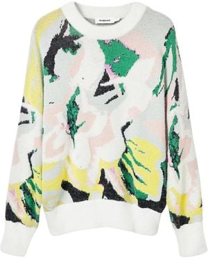 Desigual Round-Neck Knitwear - Green