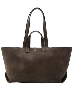A.P.C. Tote Bags - Brown