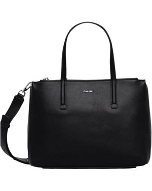 Calvin Klein Elegante Und Vielseitige Tote-Tasche - Schwarz