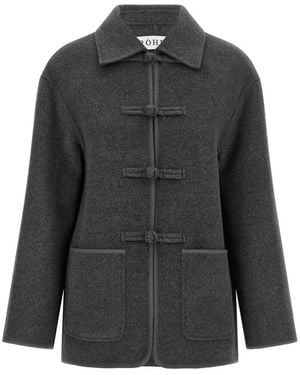 Rohe Mandarin Double-Faced Wool Jacket - Grau
