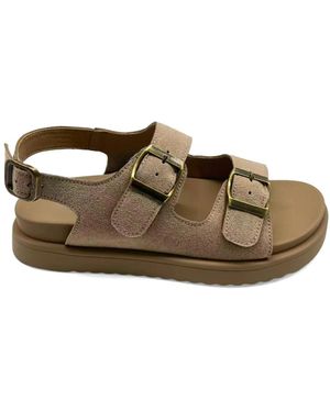Santino Milano Flat Sandals - Brown