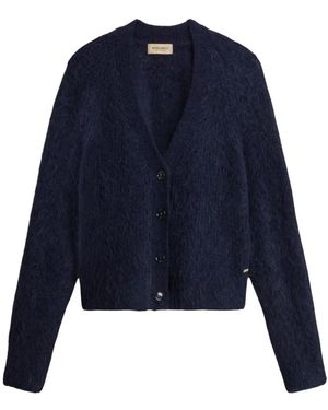 Woolrich Truien & Vesten ,Blauw ,Wol Zachte Alpaca Cardigan