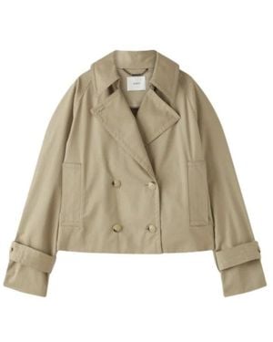 JOSEPH Zago Korte Trenchcoat Van Katoen - Naturel