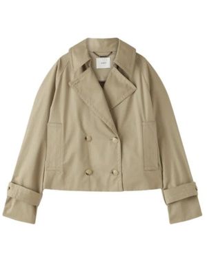 JOSEPH Zago Baumwoll-Kurz-Trenchcoat - Natur