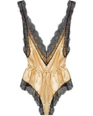 Dolce & Gabbana Lace Bodysuit - Mettallic
