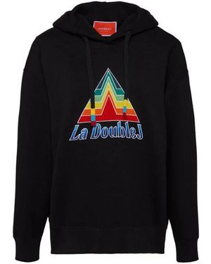 La DoubleJ Hoodies & Sweatvesten ,Zwart ,Katoen Serpent Hoodie