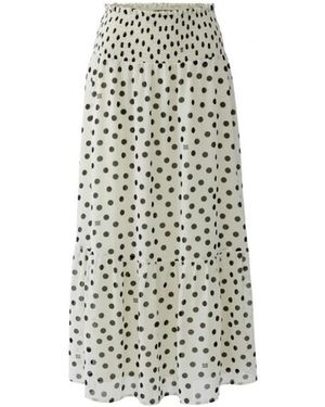 Ouí Rokken ,Veelkleurig ,Polyester Maxi Rok - Naturel