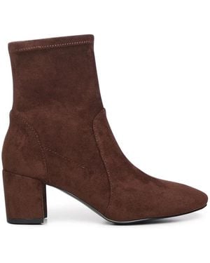 Bibi Lou Schoenen ,Bruin ,Leer Enkellaarsjes
