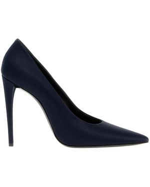 Saint Laurent Schoenen ,Blauw ,Polyester Monceau Pomp