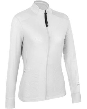 Lamunt Jassen ,Wit ,Leer Emy Light Full Zip