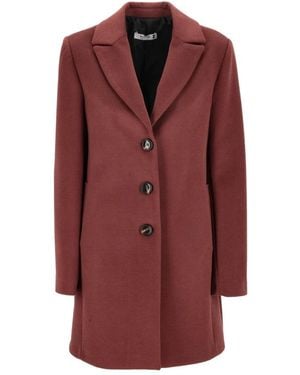Please Single-Breasted Coats - Rosso