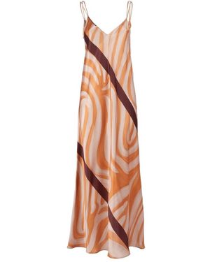 Antonelli Kleedjes ,Veelkleurig ,Q6942 295C234 Maxi Jurk - Bruin