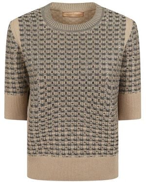 Ermanno Scervino Round-Neck Knitwear - Gris