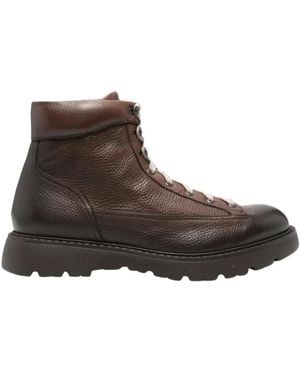 Doucal's Schoenen ,Bruin ,Leer Lace-Up Boots