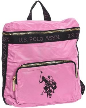 U.S. POLO ASSN. Synthetischer Rucksack Mit Reißverschluss - Pink