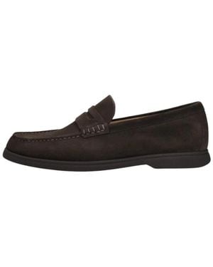 BOSS Schoenen ,Bruin ,Sienne Loafer - Zwart