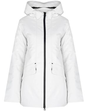 Geox Jassen ,Wit ,Polyester Stijlvolle Jas Voor Elke Gelegenheid - Blauw