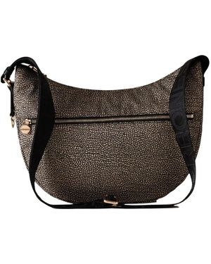 Borbonese Luna Bag Middle - Schwarz