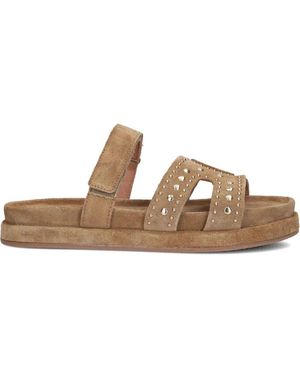 Blasz Bequeme Kamel Wildleder Hausschuhe - Braun