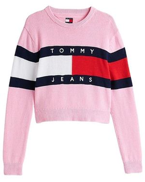 Tommy Hilfiger Round-Neck Knitwear - Rouge