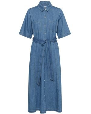 Part Two Shirt Jurken - Blauw