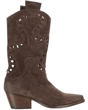 Sartore Cowboy Boots - Brown