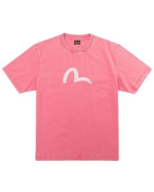 Evisu Bold Seagull S/S Tee - Pink
