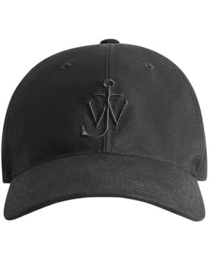 JW Anderson Logo-Patch Baseball Cap - Schwarz