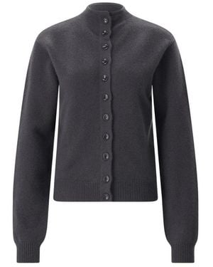 Lemaire Truien & Vesten ,Grijs ,Kasjmier Omkeerbare Kasjmier Cardigan - Blauw