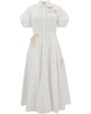 Erdem Shirt Dresses - Bianco