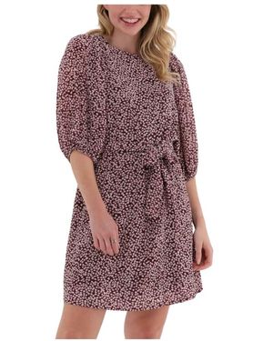 Catwalk Junkie Blumiges Mini Kleid Dr Dawn Flowers - Lila