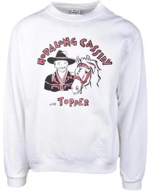 WILD DONKEY Sweatshirts - Bianco