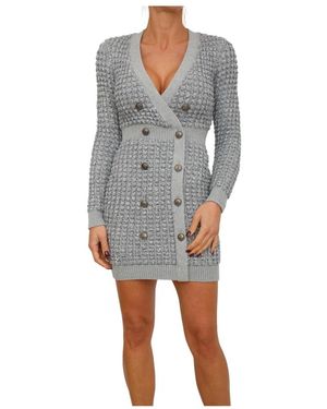 Elisabetta Franchi Knitted Dresses - Gris