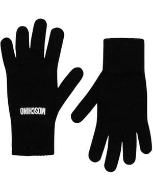 Moschino Handschuhe Mit Wolle - Schwarz