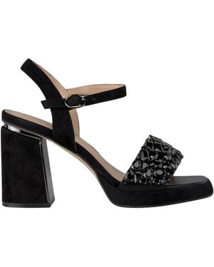 Alma En Pena. High Heel Sandals - Black