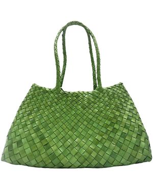 Dragon Diffusion Tassen ,Groen ,Leer Santa Croce Tote Bag
