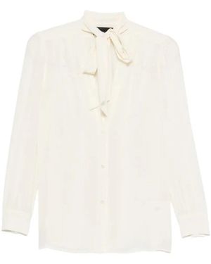 Nili Lotan Overhemden ,Wit ,Rivers Shirt Bow
