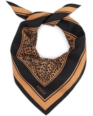 Kazar Silky Scarves - Marrone