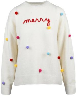 MC2 Saint Barth Round-Neck Knitwear - Blanco