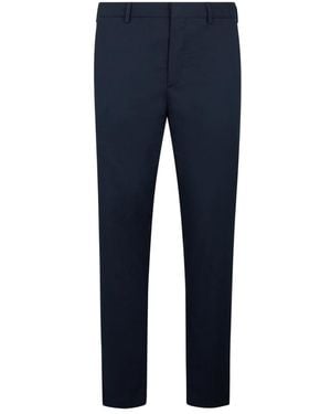 Moorer Slim-Fit Trousers - Blue